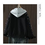 パールデザイン フード付き デニムジャケット | WITCH | 詳細画像11 