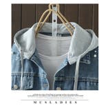 パールデザイン フード付き デニムジャケット | WITCH | 詳細画像12 