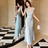 サテンパーティードレスロングスカート | WITCH | 詳細画像4 