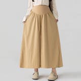 ベージュ | マタニティ パンツ九分丈スカチョ | WITCH