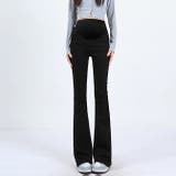 ブラック | 新作マタニティフレアデニムパンツ | WITCH