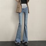 新作マタニティ裾フリンジフレアデニムパンツ | WITCH | 詳細画像2 