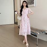 ピンク | マタニティワンピース袖フリル | WITCH