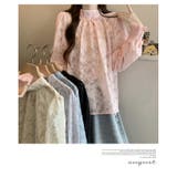 花柄ジャガード ブラウス透け感シアー 長袖  | WITCH | 詳細画像18 