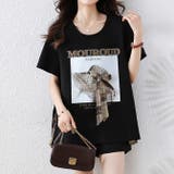 ブラック | サイトフリルビジューTシャツ | WITCH