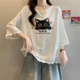 ゆったり体型カバーネコTシャツ | WITCH | 詳細画像9 