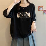 ゆったり体型カバーネコTシャツ | WITCH | 詳細画像13 