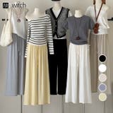 夏涼しげウエストゴムロングワイドパンツ | WITCH | 詳細画像1