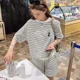 ボーダー柄半袖Tシャツ&ショートパンツセットアップ | WITCH | 詳細画像12
