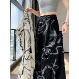 ニュアンスロープ柄ゆったりとしたシルエットのワイドパンツ | WITCH | 詳細画像18