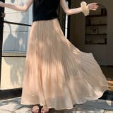 軽やかなシアーに細やかな折り目が特徴のロング丈プリーツスカート | WITCH | 詳細画像10 