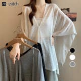 ワンボタンショールシアーブラウスカーディガン | WITCH | 詳細画像1 