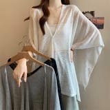 ワンボタンショールシアーブラウスカーディガン | WITCH | 詳細画像17 