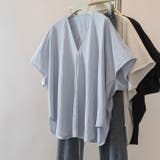 ターンバック袖ルーズフィットスキッパーブラウス | WITCH | 詳細画像2 