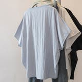 ターンバック袖ルーズフィットスキッパーブラウス | WITCH | 詳細画像3 