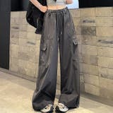 カーゴパンツ大人 かわいい ワイドパンツ | WITCH | 詳細画像2