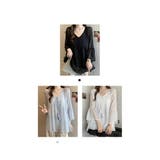 透け感のあるシフォン素材のフレア袖ブラウス | WITCH | 詳細画像5