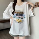 イトハウスの看板風プリントゆったり半袖Tシャツ | WITCH | 詳細画像2