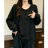 ケーブル編みのクルーネックニットカーディガン | WITCH | 詳細画像10