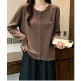 ケーブル編みのクルーネックニットカーディガン | WITCH | 詳細画像12