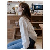 刺しゅうレースブラウス 花柄シャツ 長袖 | WITCH | 詳細画像15