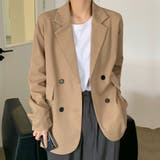 ベージュ | テーラージャケット ゆったりとしたシルエット アウター | WITCH