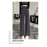 グレー | 夏 新作 ワイドパンツ タックワイドパンツ ハイウエスト | WITCH