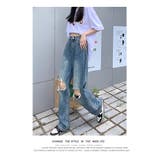 セミワイド クラッシュ デニムパンツ ボトムス 春 夏 新作 | WITCH | 詳細画像11 