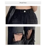 セミワイド クラッシュ デニムパンツ ボトムス 春 夏 新作 | WITCH | 詳細画像5 