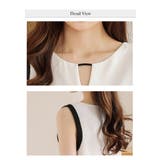 ノースリーブ シルク シフォン ブラウス  夏 新作 | WITCH | 詳細画像6 