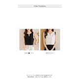 ノースリーブ シルク シフォン ブラウス  夏 新作 | WITCH | 詳細画像8 