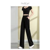 セミワイドパンツ レディース ロングパンツ 春 夏 新作 | WITCH | 詳細画像10 