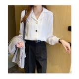 ブラウス スキッパー Vネック 長袖 春 夏 新作 | WITCH | 詳細画像16 