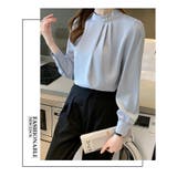 春 夏 新作 パール ブラウス ウエーブタック レディース トップス シャツ | WITCH | 詳細画像11