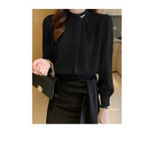 春 夏 新作 パール ブラウス ウエーブタック レディース トップス シャツ | WITCH | 詳細画像14