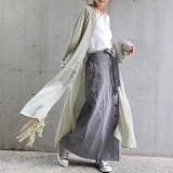 スカート レディース ロングスカート ストライプ 綿100％ マキシスカート | HUG.U | 詳細画像13 