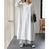 ワンピース ロングワンピース レディース ロング Vネック 大きいサイズ 長袖 | HUG.U | 詳細画像11 