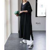 ワンピース ロングワンピース レディース ロング Vネック 大きいサイズ 長袖 | HUG.U | 詳細画像12 