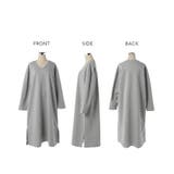 ワンピース ロングワンピース レディース ロング Vネック 大きいサイズ 長袖 | HUG.U | 詳細画像21 