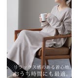 ワンピース ロングワンピース レディース ロング Vネック 大きいサイズ 長袖 | HUG.U | 詳細画像8 