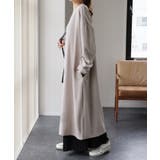 ヌーディーピンク | ワンピース ロングワンピース レディース ロング Vネック 大きいサイズ 長袖 | HUG.U