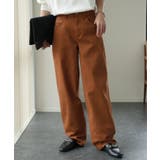 テラコッタ | パンツ レディース ストレートパンツ ストレッチ チノパン ゆったり 白 黒 | HUG.U