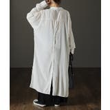 シャツワンピース シャツ バックスリット ロング ロングシャツ ワンピース チ | HUG.U | 詳細画像22 