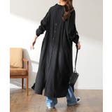 シャツワンピース シャツ バックスリット ロング ロングシャツ ワンピース チ | HUG.U | 詳細画像5 