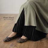 スカート ロング プリーツ シフォン レース ペチコート インナー レイヤー | HUG.U | 詳細画像13