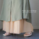 スカート ロング プリーツ シフォン レース ペチコート インナー レイヤー | HUG.U | 詳細画像22