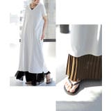 スカート ロング プリーツ シフォン レース ペチコート インナー レイヤー | HUG.U | 詳細画像26