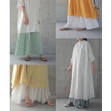 スカート ロング プリーツ シフォン レース ペチコート インナー レイヤー | HUG.U | 詳細画像29