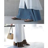 スカート ロング プリーツ シフォン レース ペチコート インナー レイヤー | HUG.U | 詳細画像31