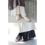スカート ロング プリーツ シフォン レース ペチコート インナー レイヤー | HUG.U | 詳細画像8